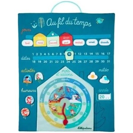 Calendrier pour enfant Au fil du temps - Lilliputiens