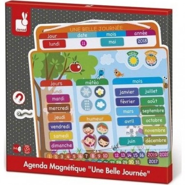 Calendrier magnetique personnalisable jeunet