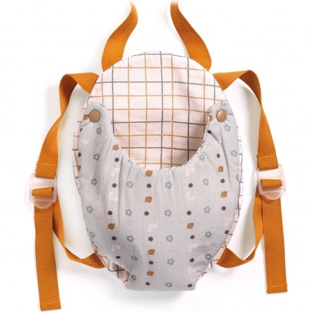 Porte bébé Blue Gray - Poupon Pomea - Djeco