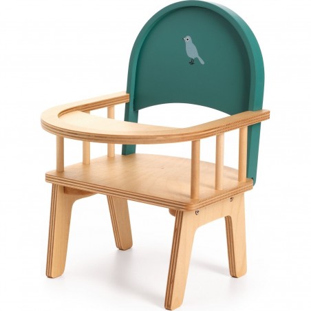 Chaise haute bébé pour poupée - Rehausseur pour le repas - Djeco