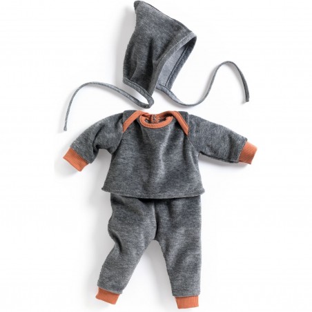 Sweat, Pantalon, Bonnet - Vêtements Gris perle Pomea - Djeco