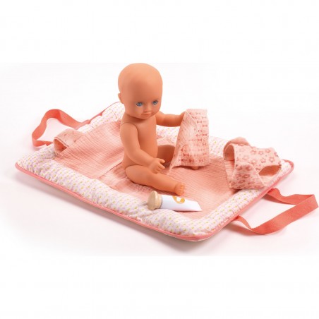 Sac à langer pour poupée Pink Peak - Pomea - Djeco