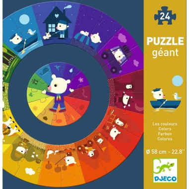 Puzzle géant Les couleurs - 24 pieces - Djeco
