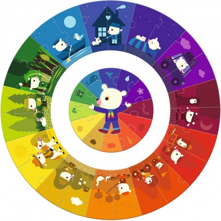 Puzzle géant Les couleurs - 24 pieces - Djeco