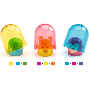 Train en bois - Rainbow Train - Apprentissage des couleurs - Djeco