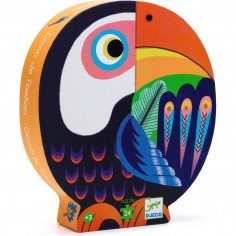 Puzzle enfant 24 pièces - Coco le toucan - Djeco