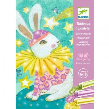 Tableaux à pailleter - Le carnaval des animaux - Djeco