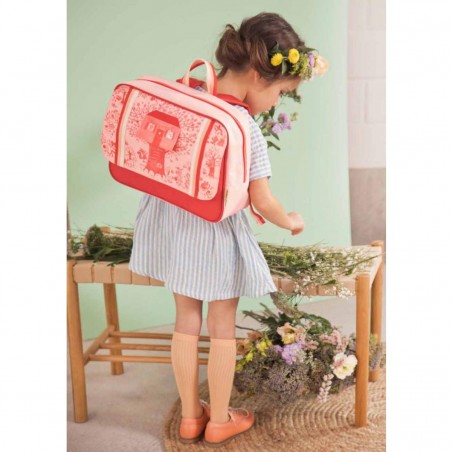 Cartable primaire rouge - Lena Happy - Lilliputiens