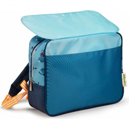 Cartable primaire bleu - Super Marius - Lilliputiens