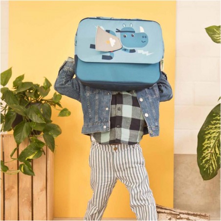 Cartable primaire bleu - Super Marius - Lilliputiens