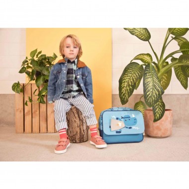 Cartable primaire bleu - Super Marius - Lilliputiens