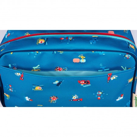 Cartable primaire bleu - En Route Cartable - Lilliputiens