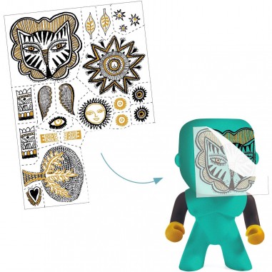 Pirate Arty toys avec tatouages autocollants - Chachic - Djeco