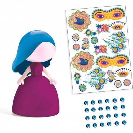 Princesse Arty toys avec tatouages autocollants - Miss M - Djeco