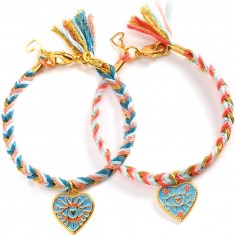Bracelets Amitié Cœur à réaliser - Djeco