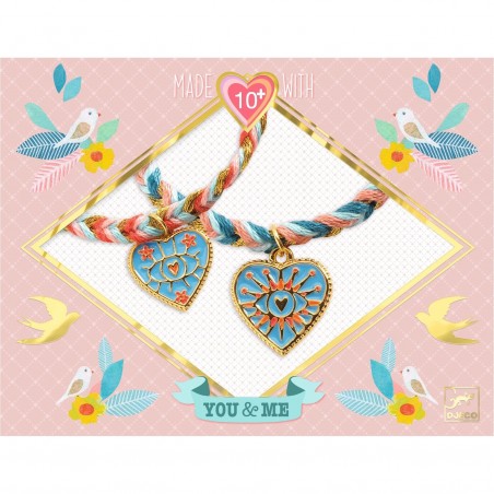 Bracelets Amitié Cœur à réaliser - Djeco