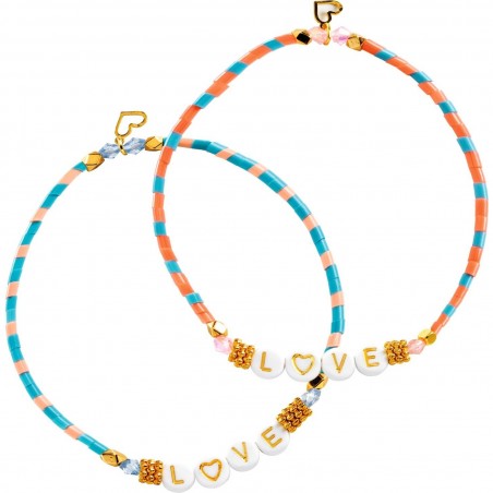 2 Bijoux lettres à offrir - Bracelet avec prénom - Djeco