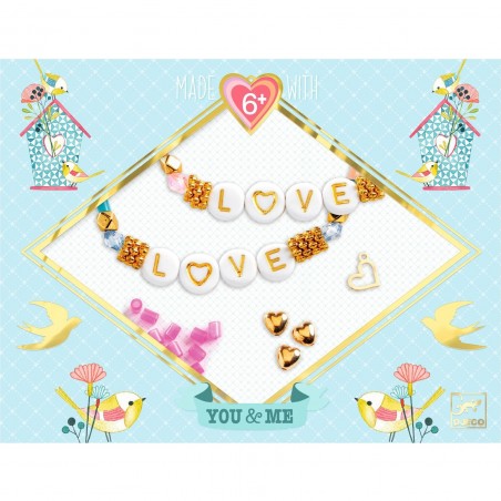 2 Bijoux lettres à offrir - Bracelet avec prénom - Djeco