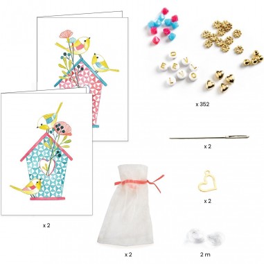 2 Bijoux lettres à offrir - Bracelet avec prénom - Djeco