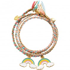 Bracelets d'amitié Arc En Ciel - Rainbow Kumihimo - Djeco