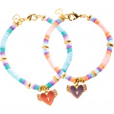 Bracelet d'amitié Coeur - Heart Heishi - Djeco