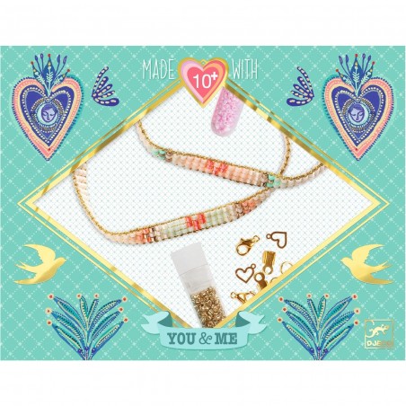 Bracelets à créer métier à tisser - Miyuki et Coeurs - Djeco
