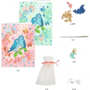 Bracelets d'amitié oiseaux, nuages - Sky - Djeco