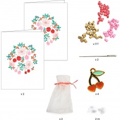 Bracelets et carte d'amitié à fabriquer - Tila et cerises - Djeco 2
