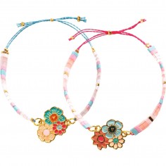 Bracelets et cartes d'amitié à fabriquer - Tila et Fleurs - Djeco