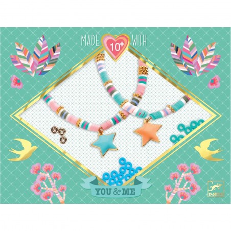 Bracelet d'amitié et carte à créer - Etoiles Heishi - Djeco