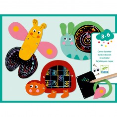 Cartes à gratter - gratte les animaux rigolos - Djeco