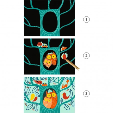 Cartes à gratter - Apprendre sur les animaux - Dès 18 mois - Djeco