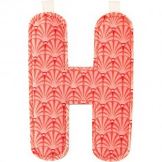 H lettre en tissu 2