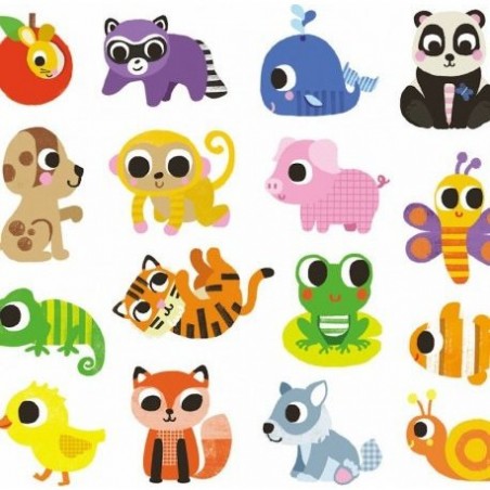 Grandes gommettes pour les petits - Bébés Animaux