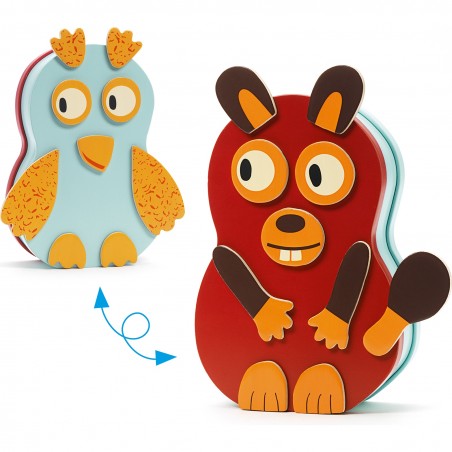 Inzebox Animo - magnets en bois - Djeco