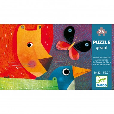 Puzzle Géant - La parade des animaux 36 pièces - Djeco