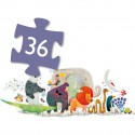 Puzzle Géant - La parade des animaux 36 pièces - Djeco