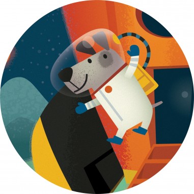 Puzzle 16 pièces : Navette spatiale - Djeco