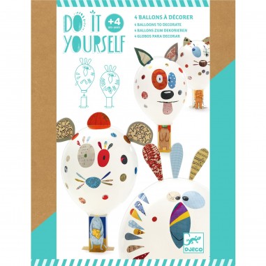 Ballons à décorer animaux - Do it Yourself - Djeco
