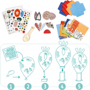 Ballons à décorer animaux - Do it Yourself - Djeco