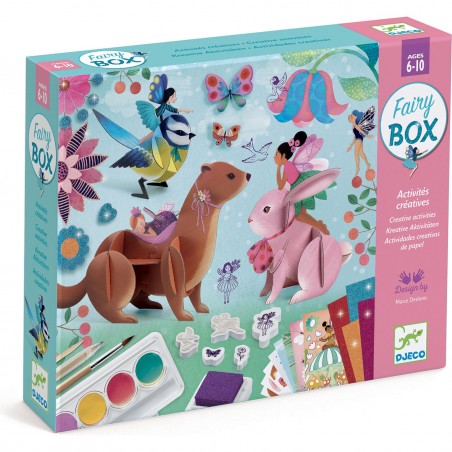 Fairy Box coffret 6 activités créatives - Thème des fées - Djeco