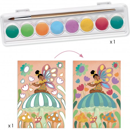 Fairy Box coffret 6 activités créatives - Thème des fées - Djeco