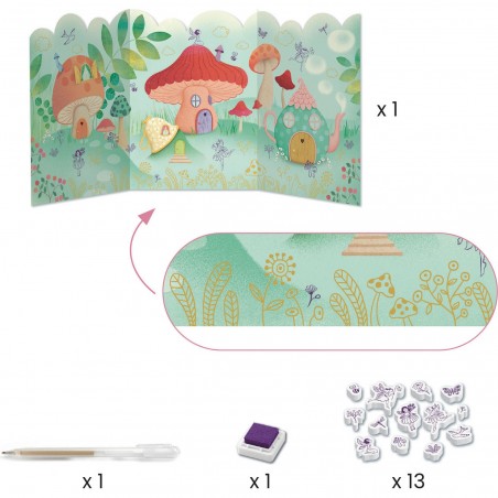 Fairy Box coffret 6 activités créatives - Thème des fées - Djeco