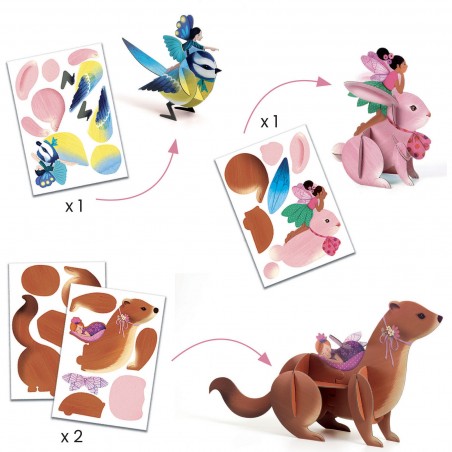 Fairy Box coffret 6 activités créatives - Thème des fées - Djeco