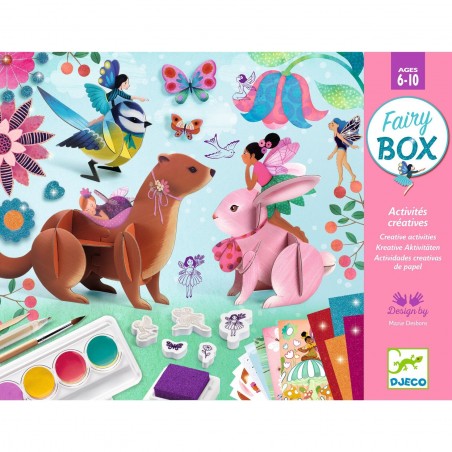 Fairy Box coffret 6 activités créatives - Thème des fées - Djeco