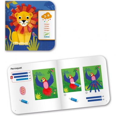 Collages - Avec des bouclettes - Djeco