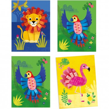 Collages - Avec des bouclettes - Djeco