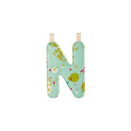 N lettre en tissu