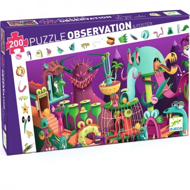 Puzzle 200 pièces : Observation : Dans un jeu vidéo - Djeco