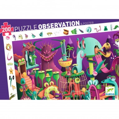 Puzzle 200 pièces : Observation : Dans un jeu vidéo - Djeco